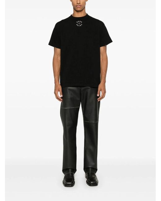 SAINT Mxxxxxx Black Logo Cotton T-Shirt for men
