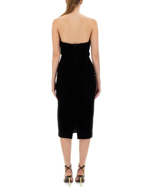 Tom Ford Black Velvet Cocktail Dress