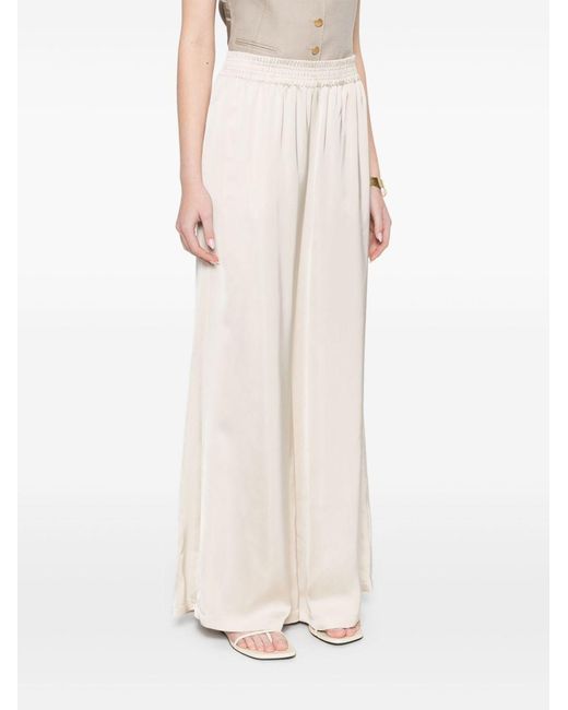 Fabiana Filippi White 100% Viscose Trousers