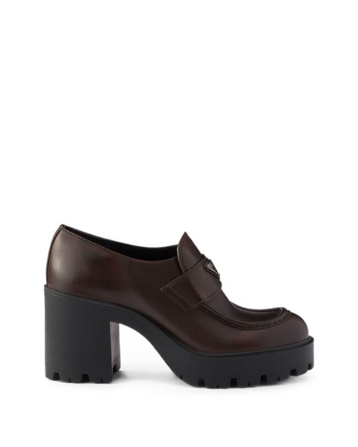 Prada Black Leather Loafers