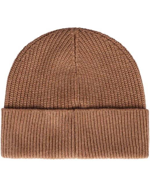 Dolce & Gabbana Brown Dolce & Gabbana Ribbed Knit Beanie for men