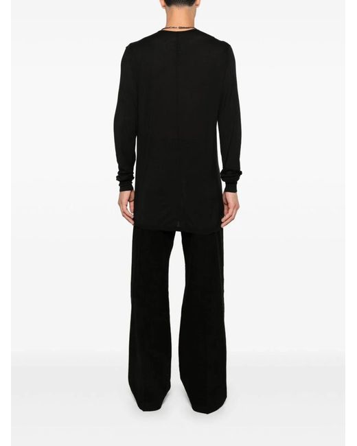 Rick Owens Black Longsleeved Tshirt for men