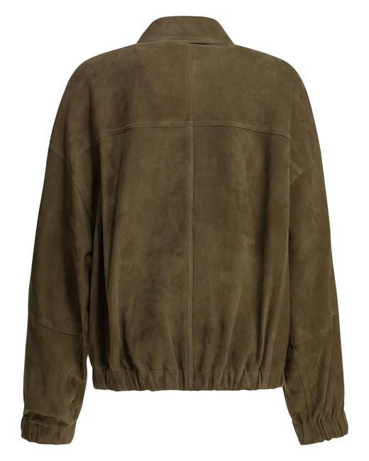 Brunello Cucinelli Green Suede Jacket