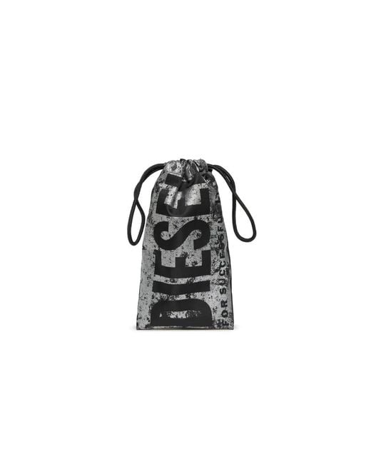 DIESEL Black Clutch Bag With Logo