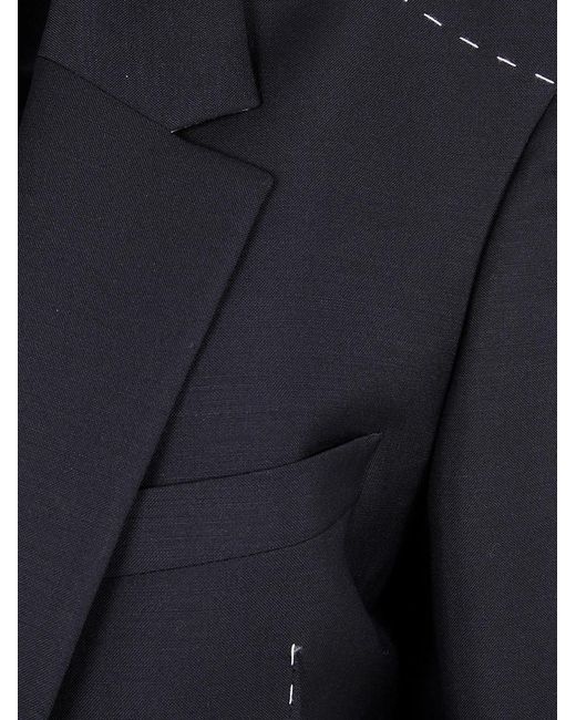Rohe Blue Contrast Detail Blazer