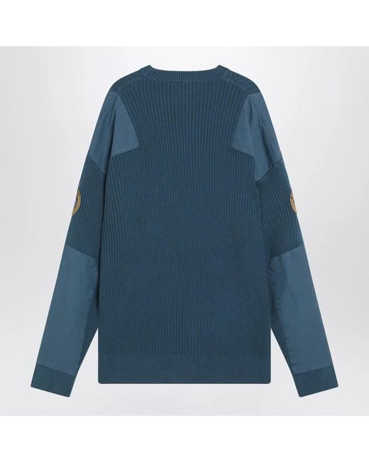 Balenciaga Blue Uniform Merch Cotton Jumper for men