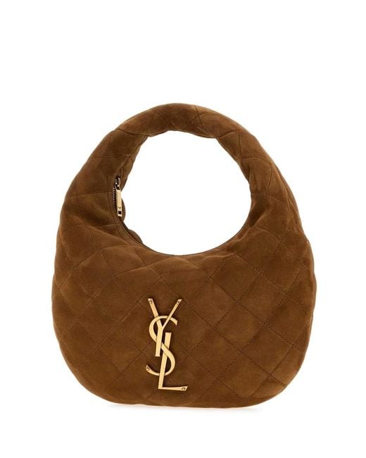 Saint Laurent Brown Caramel Icare Hobo Bag