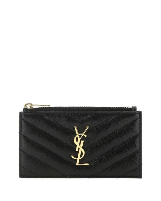 Saint Laurent Black Portacarte