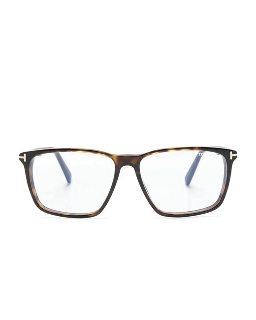 Tom Ford Brown Acetate Glasses for men