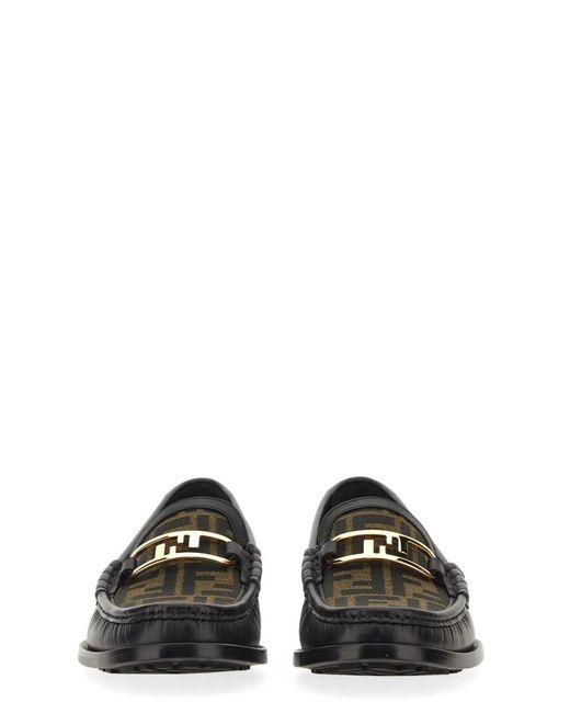 Fendi White Moccasin "O'Lock" for men