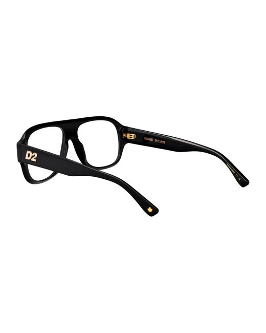DSquared² Black Acetate Glasses for men