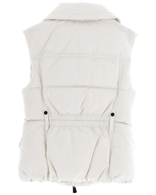 Moncler White "Hallaine" Vest