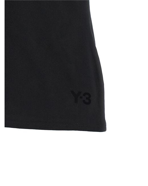 Y-3 Black Asymmetric T-Shirt