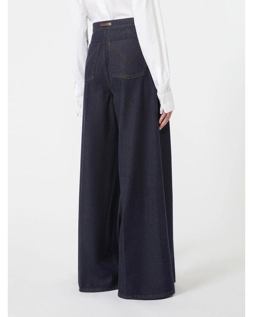 Max Mara Blue Mxmquatto Trouser