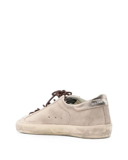 Golden Goose Deluxe Brand White "Superstar" Suede Upper Toe And Tongue Laminated Star And Heel for men