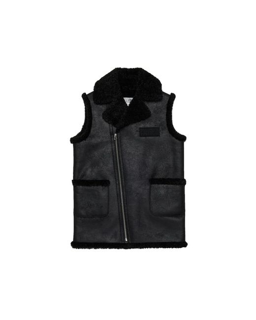 MM6 by Maison Margiela Black Jacket With Logo