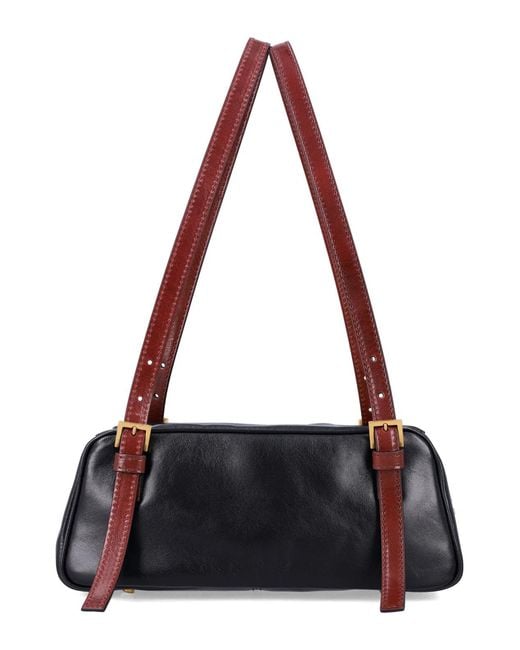 Versace Black Mini Shoulder Bag With Medusa Appliqué
