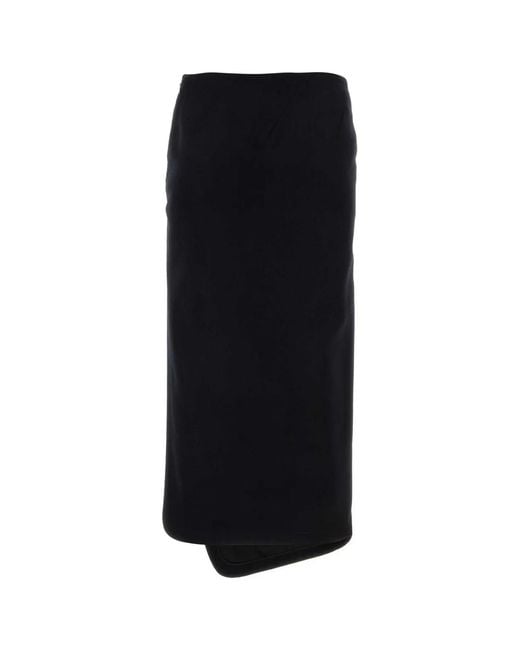 Ann Demeulemeester Black Felt Oline Skirt