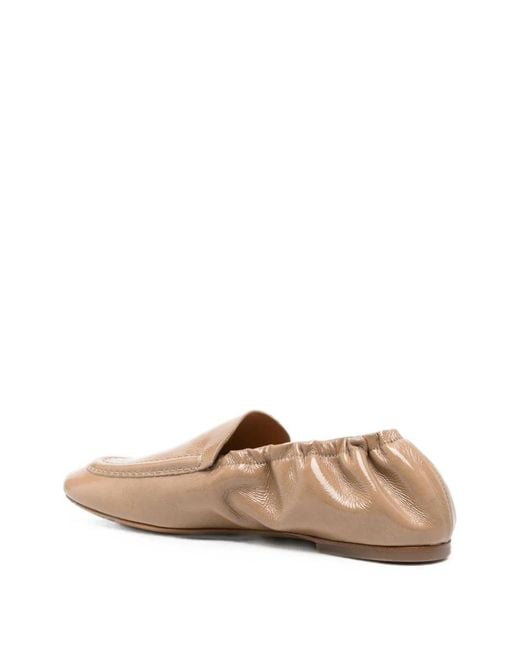 Odissi Natural Juno Leather Loafers