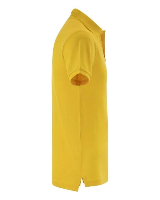 Polo Ralph Lauren Yellow Slim Fit Mesh Polo Shirt for men