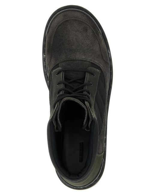Balenciaga Black 'Combat Strike' Ankle Boots for men