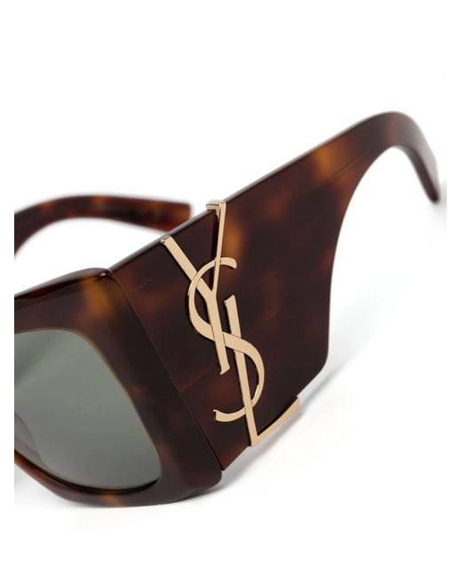 Saint Laurent Black Sl M119 Blaze Sunglasses
