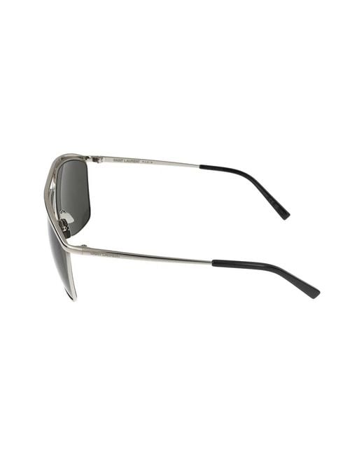 Saint Laurent Gray Sunglasses Sl 820 Victoire 001/13/135