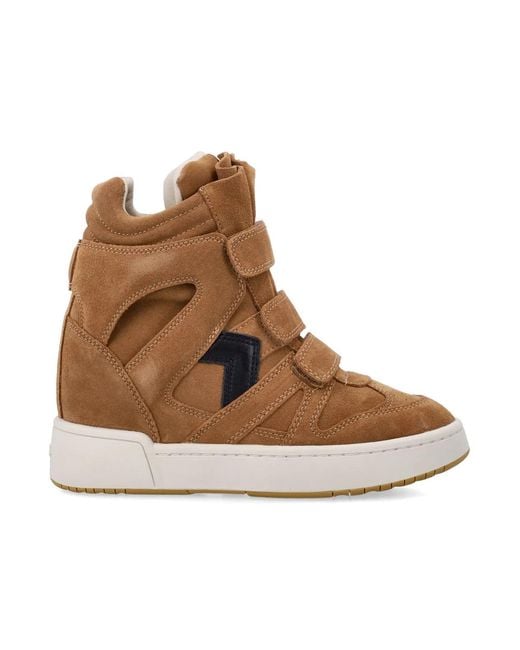 Isabel Marant Brown Im3 Wedge Sneakers
