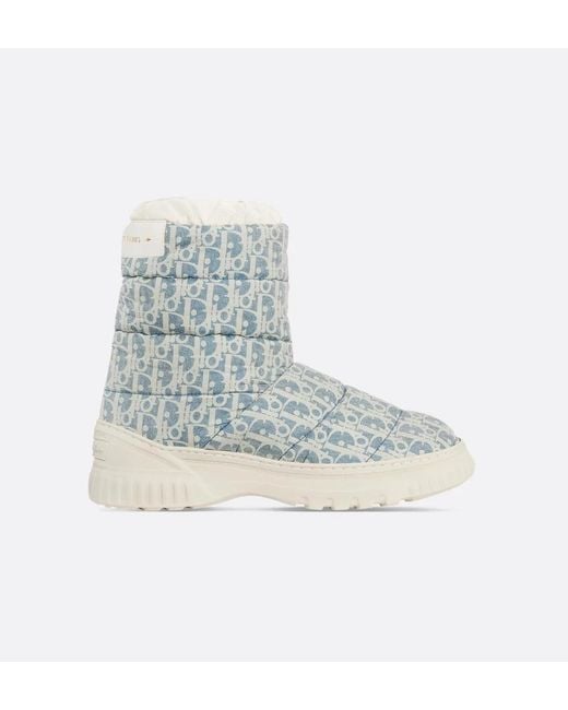 Dior Blue Leather Snow Boots