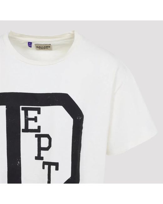 GALLERY DEPT. White University Graphic Tee for men
