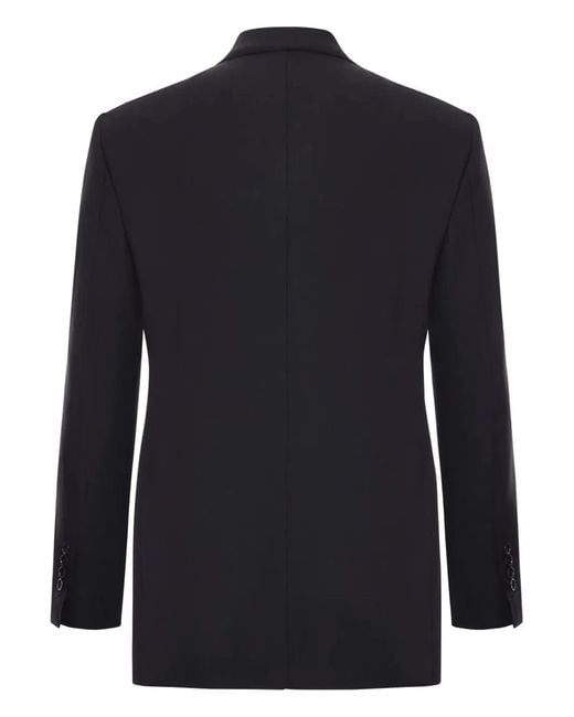 Tom Ford Blue High Twist Double Breasted Wool Jacket for men