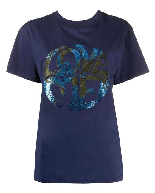 Alberta Ferretti Blue Cotton T-Shirt