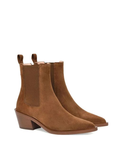 Gianvito Rossi Brown Shoes Camoscio