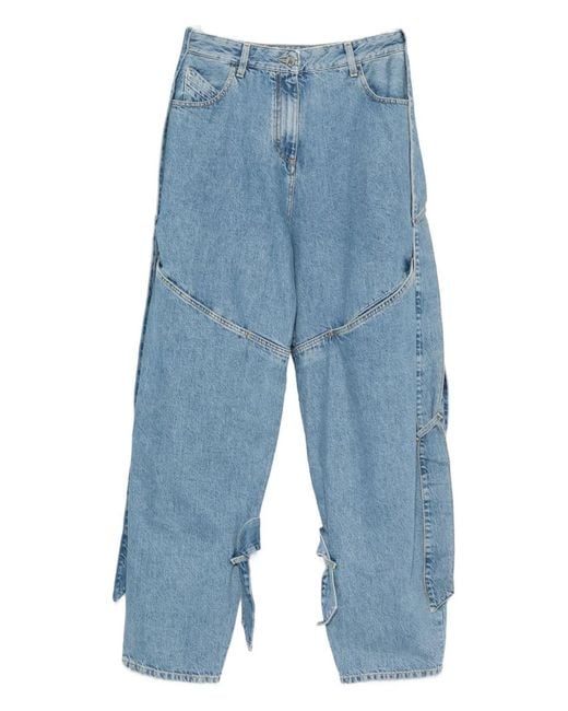 The Attico Blue Denim Cotton Jeans