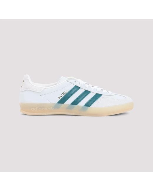 Adidas Originals Blue Gazelle Indoor Leather Sneakers for men