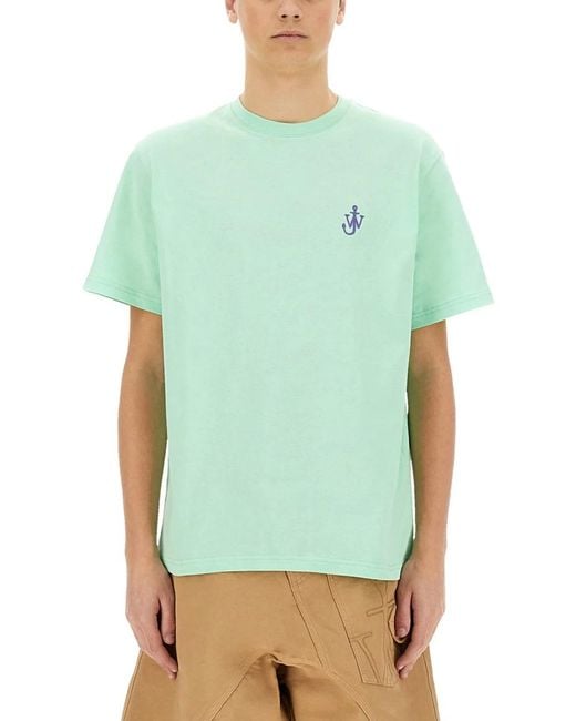 J.W. Anderson Green "Anchor" T-Shirt for men