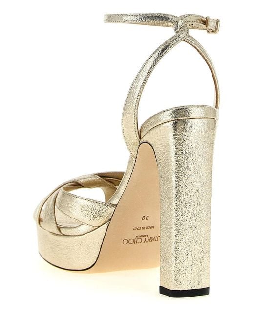 Jimmy Choo Metallic 'Kove' Sandals