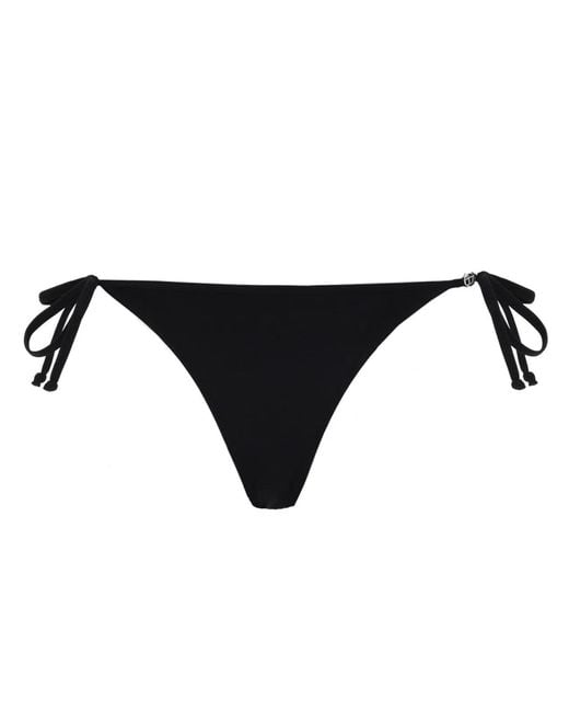 DIESEL Black Slip Bikini Con Dettaglio Oval D