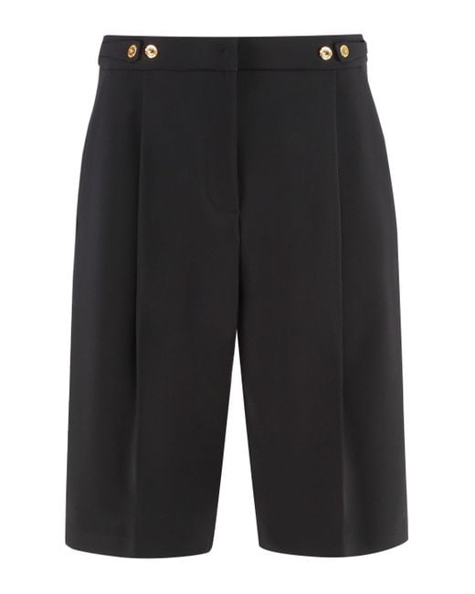 Elisabetta Franchi Black Bermuda