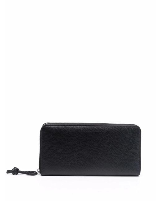 Emporio Armani Black Leather Wallet for men