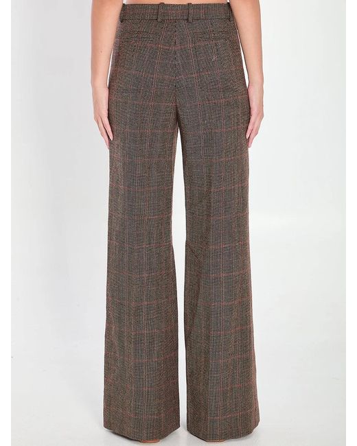 Chloé Brown Flared Trousers