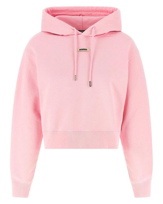 Jacquemus Pink 'Le Hoodie Gros-Grain' Hoodie