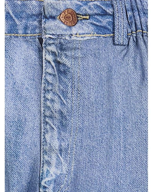 Pierre Louis Mascia Blue "Aloe" Shorts Trousers