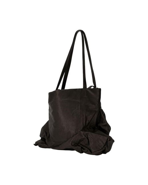 Yohji Yamamoto Black Unevenness Shopper Bag
