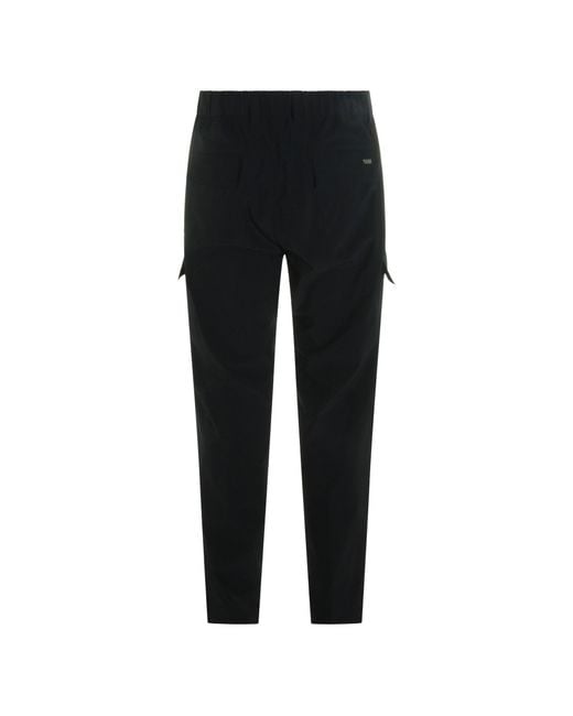 Herno Black Polyamide Polyester Elastane Pants for men