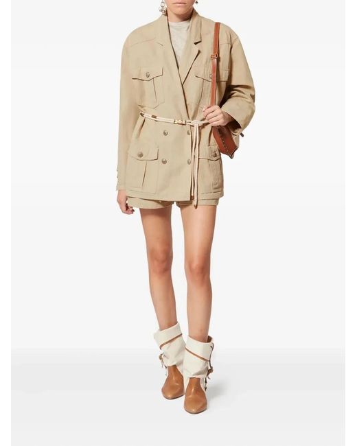 Isabel Marant Natural Cotton Linen Jacket
