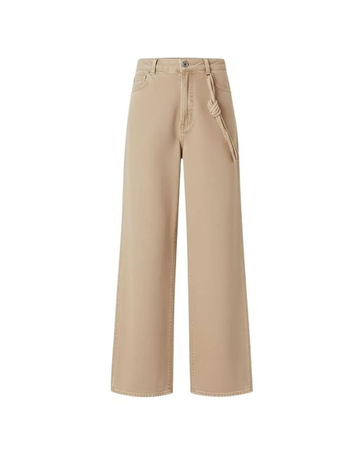 Pinko Natural Jeans With Jewel Cord