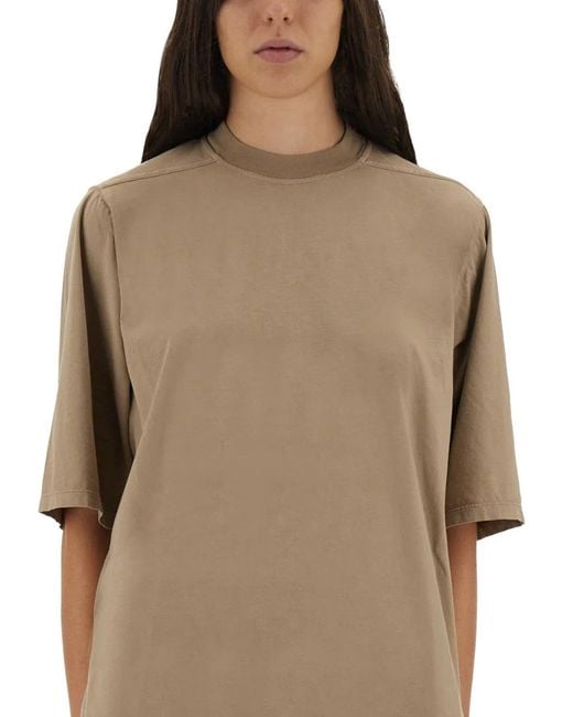 Rick Owens Natural Jumbo Tshirt