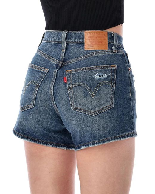 Levi's Blue 501 Curve Denim Shorts