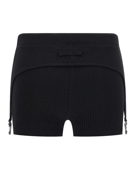 Jean Paul Gaultier Black 'The Garter' Shorts